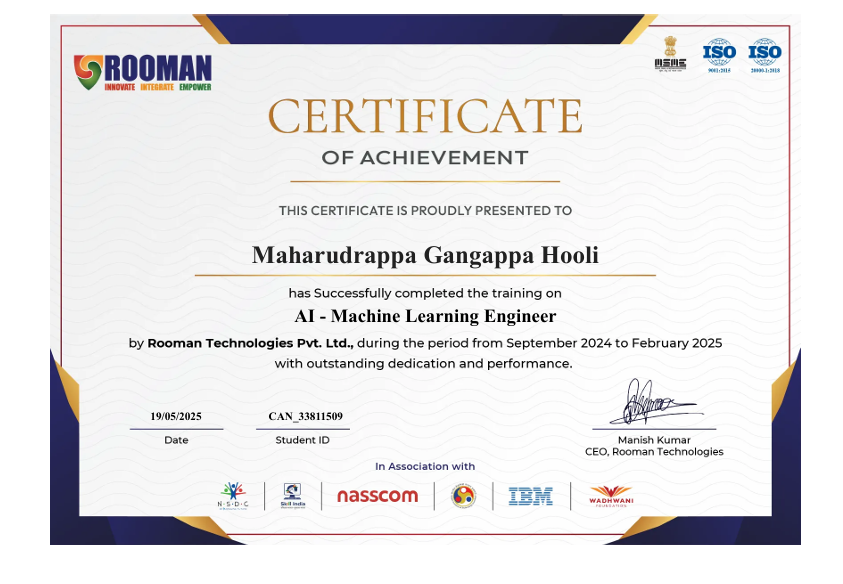 Certificate 1